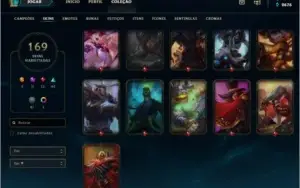 Conta lol, muitas skins, icones raros s3
