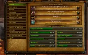 Conta World of Warcraft com diversas mounts TCG