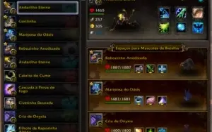 Conta World of Warcraft com diversas mounts TCG