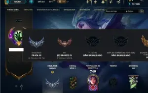 Prata 3 com TODOS os champs e 134 Skins ( Criada em 2012 )