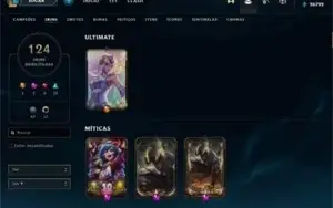 Conta 124 skins - All champz