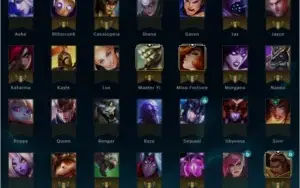 CONTA GOLD 5 COM 9 PÁGINAS DE RUNA E 28 CAMPEÕES