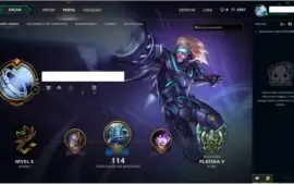 Conta platina V com Pulsefire ezreal