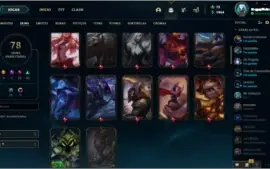 Conta com muitas skins GOLD IV