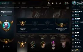 Conta com muitas skins GOLD IV