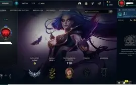 LOL,Conta lvl 56, Prata2 , so Skin boa
