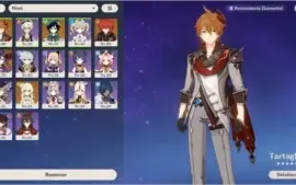 CONTA GENSHIN,5 LENDARIOS  ,AR 47, 1 ARMA LENDARIA
