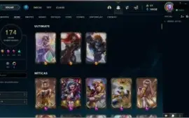 Conta com 158 Skins/ Ouro