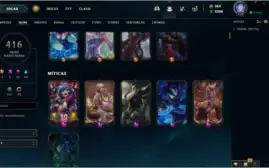 Conta Diamond - League Of Legends - LoL - 416 skins