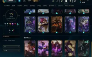 Mestre com 90 Champs e 19 Skins +1 Prestigio