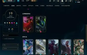 Mestre com 90 Champs e 19 Skins +1 Prestigio