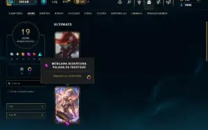 Mestre com 90 Champs e 19 Skins +1 Prestigio