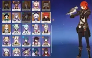 Conta Genshin AR53, com hutao + 7 personagens 5 estrelas.