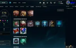 Conta platina 1 da season 2 com TODOS os champs e 213 skins