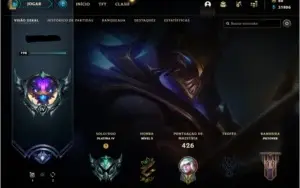 Conta lol Platina 296 Skins 24 Cromas e Bandeira  do Clash!