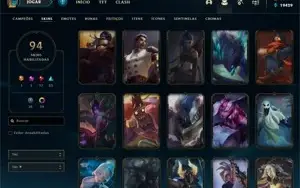 CONTA LVL 335 TODOS OS CAMPEÕES  48 SKIN EPICAS