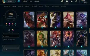CONTA LVL 335 TODOS OS CAMPEÕES  48 SKIN EPICAS