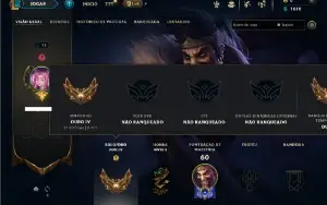 Ouro 4 com 45 Champs e 12 Skins ( MAIN ADC )