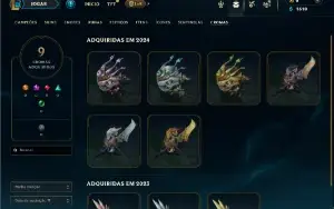 Ouro 4 com 45 Champs e 12 Skins ( MAIN ADC )