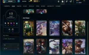 Ouro 4 com 45 Champs e 12 Skins ( MAIN ADC )