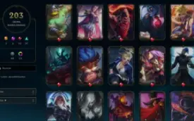 Conta Com 5 Anos, 203 Skins, Level 296 E Gold 4