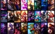 CONTA  - GOLD II - PLATINA IV (FLEX) - 52 SKINS - 133 CHAMP
