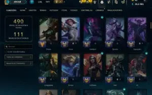 Prata 3 com 140 Champs e 137 Skins ( MAIN MID )