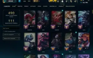 Prata 3 com 140 Champs e 137 Skins ( MAIN MID )