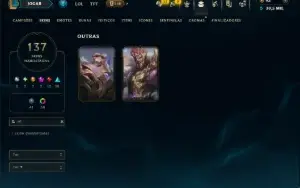 Prata 3 com 140 Champs e 137 Skins ( MAIN MID )
