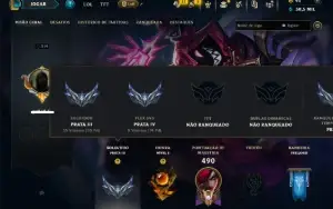 Prata 3 com 140 Champs e 137 Skins ( MAIN MID )