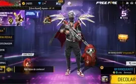 Conta Free Fire Gemada Muitas Skins de Arma LV. 64