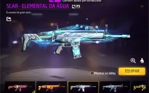 Conta Free Fire Gemada Muitas Skins de Arma LV. 64