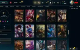 Conta LOL LVL 224 | 160 Campeões| 91 Skins |UNRANKED| 2016