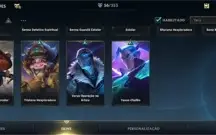 WILD RIFT MESTRE 56 SKINS; {6 LENDÁRIAS}; LENDA ARAM