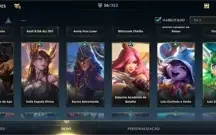 WILD RIFT MESTRE 56 SKINS; {6 LENDÁRIAS}; LENDA ARAM