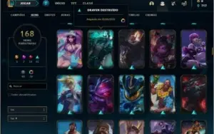 Conta ouro 4 com 428k de Yasuo, 113 champs e 168 skins