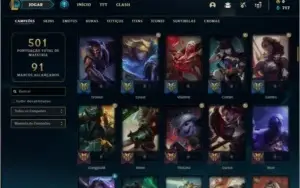 Conta ouro 4 com 428k de Yasuo, 113 champs e 168 skins