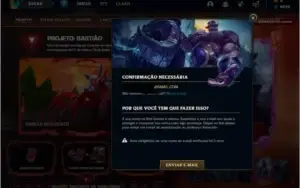 Conta platina 1 com 60% de win rate, 1 skin e 22 champs