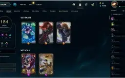 Conta de lol cheia de skin