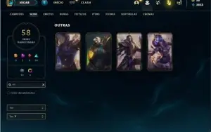Conta platina 3 com 133 Champs e 58 Skins
