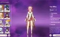 Conta Genshin Impact ar10 Yae Miko+Prova de Kagura+Ayaka