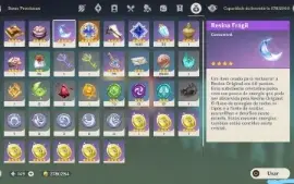 Conta Genshin Ar58 S/Vínculo, 11 Per. 5*, 6 Armas 5* Upada