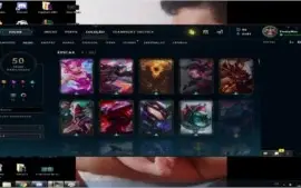 Conta de Lol platina 4 Todos os campeões 50 skins