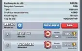 Conta 3600 coroas, lvl 10, líder de clã com 32000 troféus