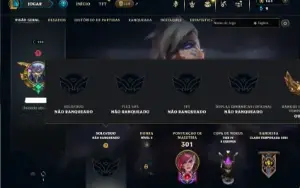 Unranked com 100 Champs e 85 Skins ( JG / TOP )