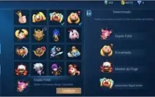 CONTA MOBILE LEGENDS - LENDA 5 - 52 SKINS - 60 HEROIS