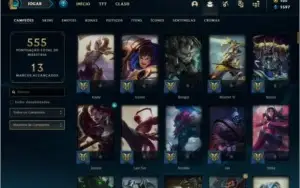 Conta ouro 2 com 89 skins e 139 champs