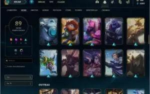 Conta ouro 2 com 89 skins e 139 champs