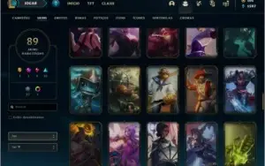 Conta ouro 2 com 89 skins e 139 champs