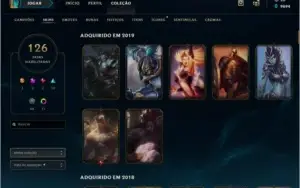 Conta Full Champ, 122 Skins
